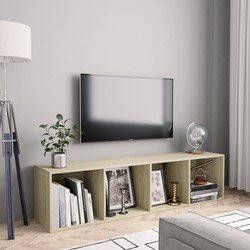 Prolenta Premium Boekenkast tv-meubel 143x30x36 cm sonoma eikenkleurig
