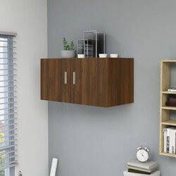 Prolenta Premium Hangkast 80x39x40 cm bewerkt hout bruineikenkleurig