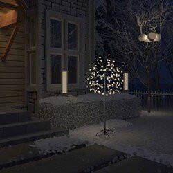 Prolenta Premium Kerstboom 120 LED's warmwit licht kersenbloesem 150 cm