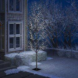 Prolenta Premium Kerstboom 1200 LED's koudwit licht kersenbloesem 400 cm
