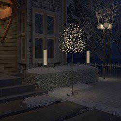 Prolenta Premium Kerstboom 220 LED's warmwit licht kersenbloesem 220 cm