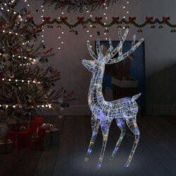 Prolenta Premium Kerstdecoratie rendier 250 LED's meerkleurig 180 cm acryl