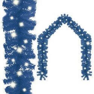 Prolenta Premium Kerstslinger met LED-lampjes 10 m blauw