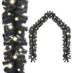 Prolenta Premium Kerstslinger met LED-lampjes 10 m zwart
