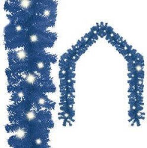 Prolenta Premium Kerstslinger met LED-lampjes 5 m blauw