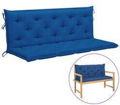 Prolenta Premium Kussen voor schommelstoel 150 cm stof blauw