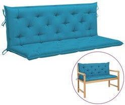 Prolenta Premium Kussen voor schommelstoel 150 cm stof lichtblauw