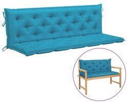 Prolenta Premium Kussen voor schommelstoel 180 cm stof lichtblauw