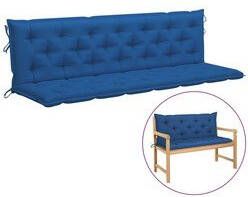 Prolenta Premium Kussen voor schommelstoel 200 cm stof blauw