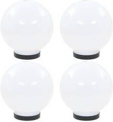 Prolenta Premium LED-bollampen 4 st rond 20 cm PMMA