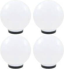 Prolenta Premium LED-bollampen 4 st rond 25 cm PMMA