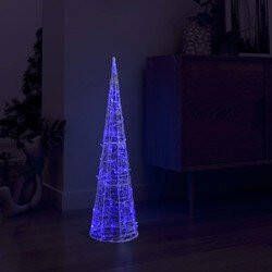 Prolenta Premium Lichtkegel decoratief LED blauw 90 cm acryl