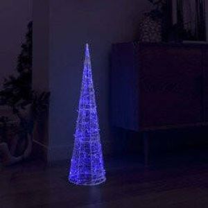 Prolenta Premium Lichtkegel decoratief LED blauw 90 cm acryl