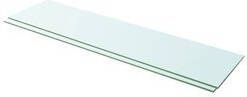 Prolenta Premium Schappen 2 st 100x25 cm glas transparant