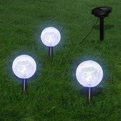 Prolenta Premium Solarbollampen 3 st LED met grondankers en zonnepaneel