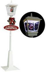 Prolenta Premium Straatlantaarn met kerstman LED 180 cm