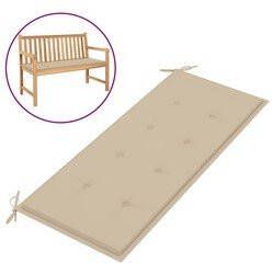 Prolenta Premium Tuinbankkussen 120x50x3 cm beige