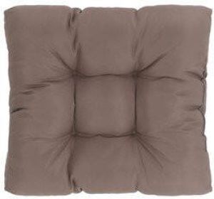 Prolenta Premium Tuinkussen 80x80x10 cm stof taupe