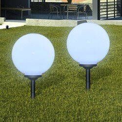 Prolenta Premium Tuinpadlampen 2 st met grondpin LED 30 cm