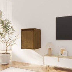 Prolenta Premium Wandkast 30x30x40 cm massief grenenhout honingbruin