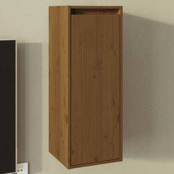 Prolenta Premium Wandkast 30x30x80 cm massief grenenhout honingbruin
