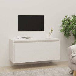 Prolenta Premium Wandkast 80x30x35 cm massief grenenhout wit