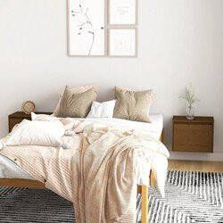 Prolenta Premium Wandkasten 2 st 45x30x35 cm massief grenenhout honingbruin