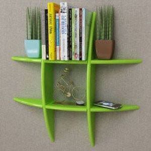 Prolenta Premium Wandplank MDF zwevend voor boeken dvd groen