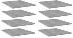 Prolenta Premium Wandschappen 8 st 40x50x1 5 cm spaanplaat betongrijs