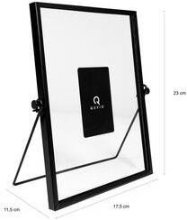 QUVIO Fotolijst staand staal 17 5 x 23 cm (bxh) Zwart - Foto 2