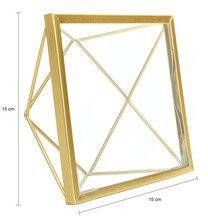 QUVIO Fotolijstje hexagon 15 x 15 cm staal Goud - Foto 2