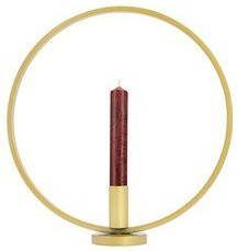 QUVIO Kandelaar Rond 29 cm Metaal Goud - Foto 2