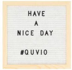 QUVIO Letterbord Inclusief letters Hout en vilt Wit - Foto 2