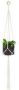 QUVIO Plantenhanger voor bloempot Gevlochten touw - Thumbnail 2
