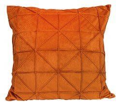 QUVIO Sierkussen gevuld met grafisch patroon 50 x 50 cm Fluweel Oranje - Foto 2