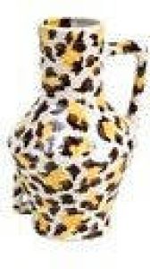 Return to Sender handgeschilderde vaas Leopard small