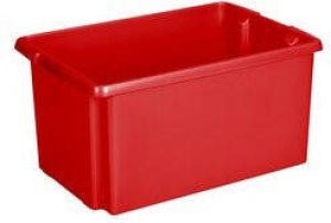 Sunware Opslagbox kunststof 51 liter rood 59 x 39 x 29 cm Nestbaar Opbergbox