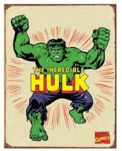Unknown Metalen retro bord Hulk