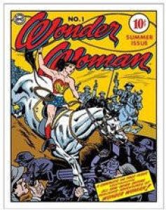 Unknown Metalen retro bord Wonder Woman Cover No.1