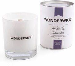 Wonderwick Amber Lavender kaars wit