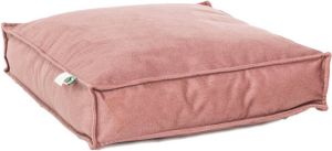 2L Loungekussen velvet oud roze 60x60 cm