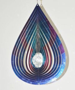 Art Bizniz Windspinner Teardrop Crystal 12"