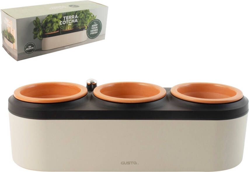 Gusta Bamboe Fiber Bloempot 3 vaks