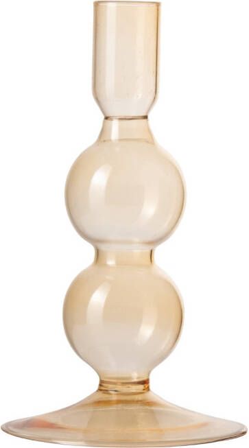 Gusta Dinerkaarshouder glas ø9x16cm Geel
