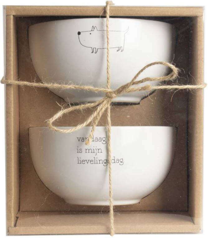 Gusta Kommetje ø13x7cm set Lievelings Hond