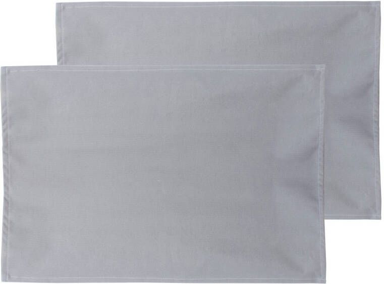 Gusta Set 2 placemats 30x45cm Donkergrijs