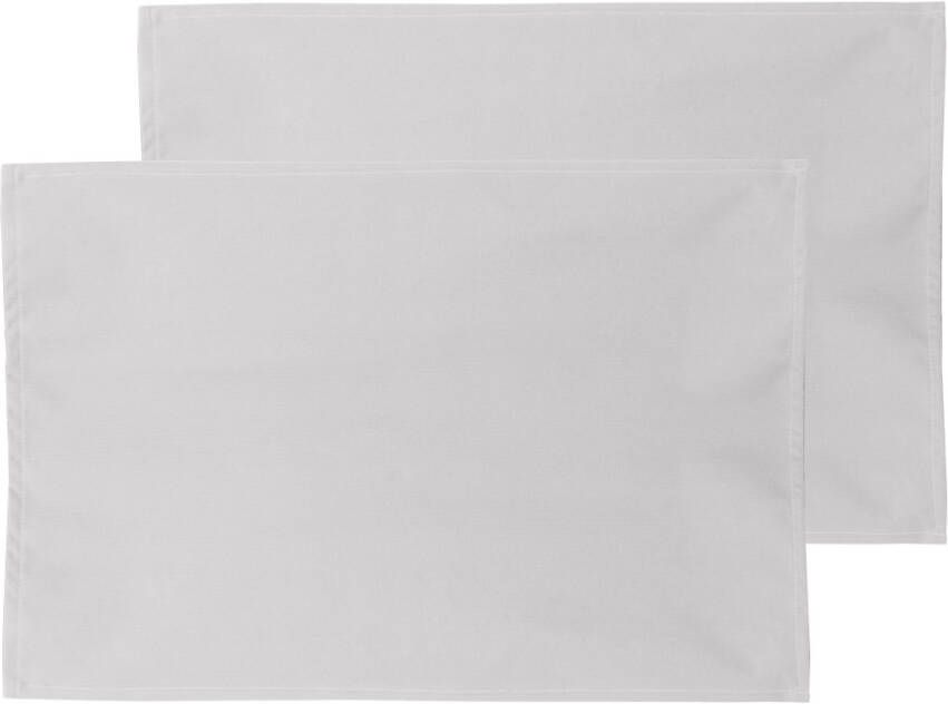Gusta Set 2 placemats 30x45cm Lichtgrijs