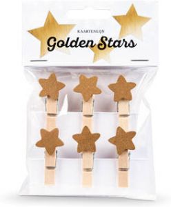 Knijpertjes kaartenlijn Golden Stars