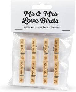 Knijpertjes Mini Mr & Mrs Love Birds
