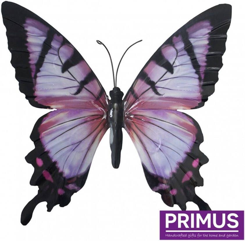 Primus Grote vlinder roze en zwart